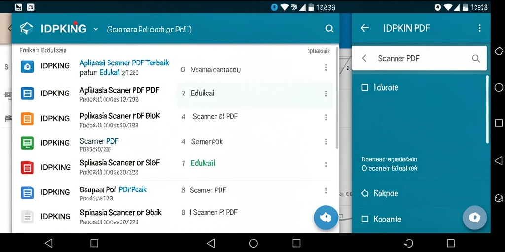 Antarmuka pengguna IDPKING yang intuitif dan mudah digunakan untuk pemindai PDF.